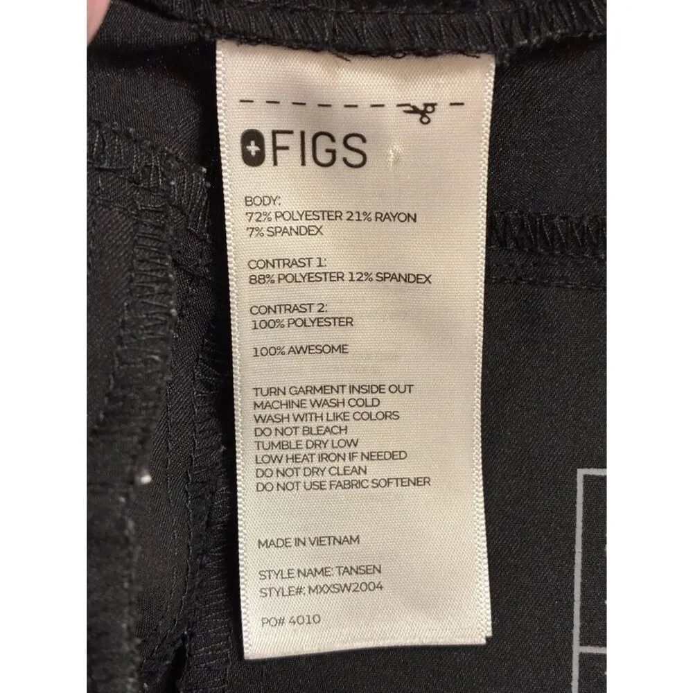 FIGS Tansen Jogger Black Men’s Size Small